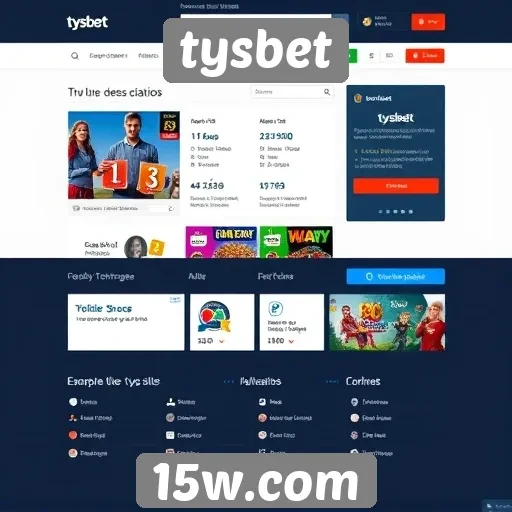 Análise da interface do usuário do site tysbet